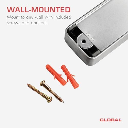 Global G4250 Magnetische Messerleiste, Edelstahl, 50 cm (G-42/50)