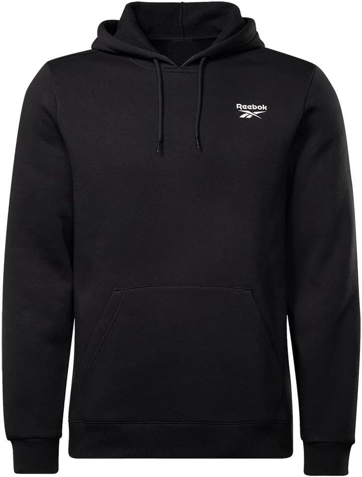 Reebok Herren Logo auf der Linken Brust Kapuzenpullover S Schwarz, S Schwarz
