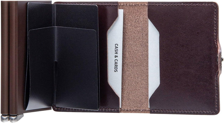 Secrid Premium Kollektion Twinwallet Dusk 10 cm - Dark Brown Braun Einheitsgrösse, Braun Einheitsgrö