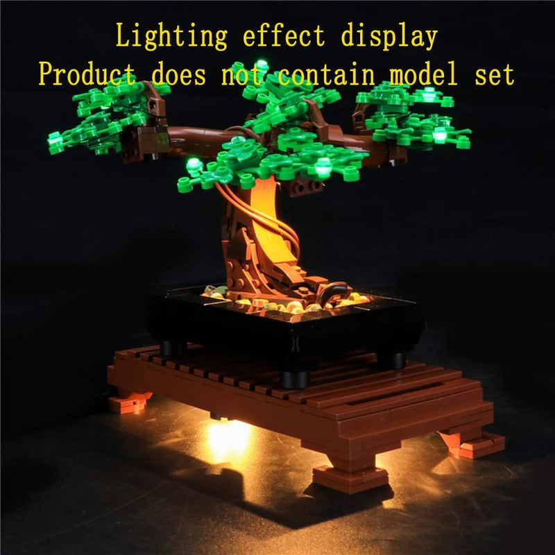 GEAMENT LED Licht-Set (Grün) Kompatibel mit Lego Bonsai Baum (Bonsai Tree) - Beleuchtungsset für Cre