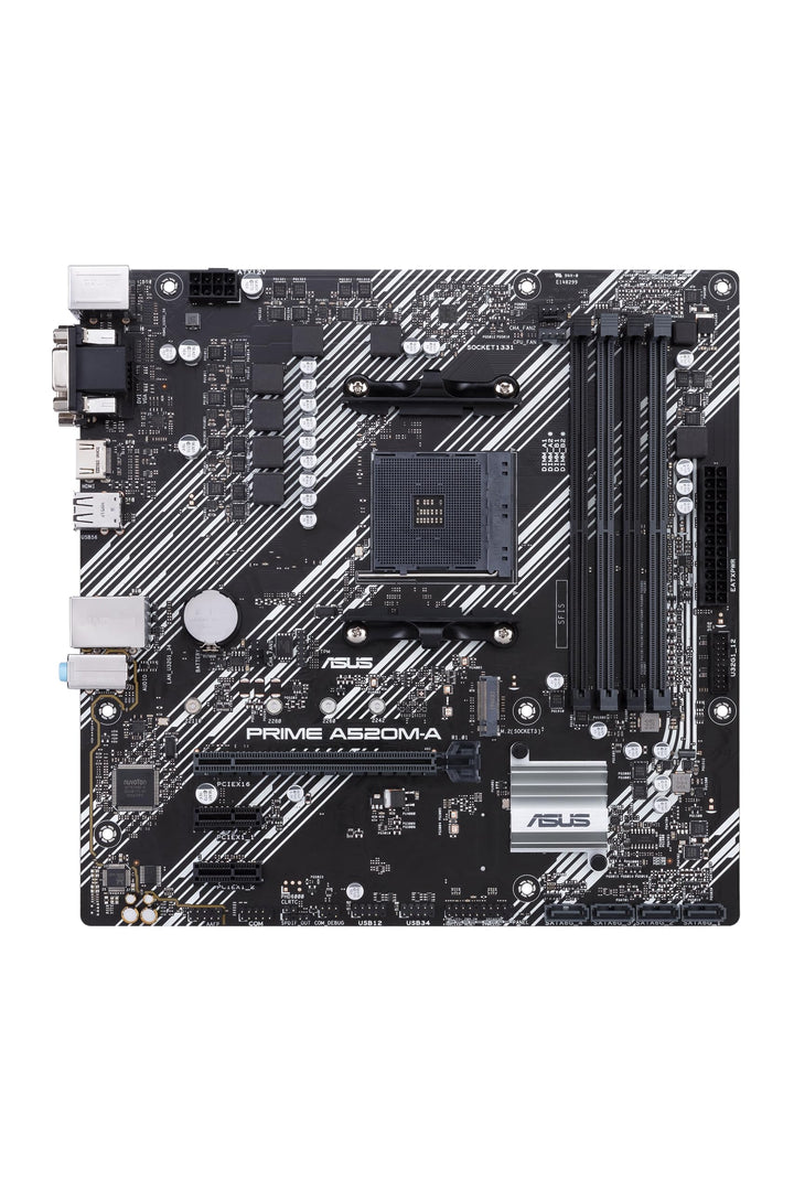 ASUS Prime A520M-A II/CSM Mainboard Sockel AM4 (AMD Ryzen, Micro-ATX, M.2, 1Gbit/s-Ethernet, SATA 6G