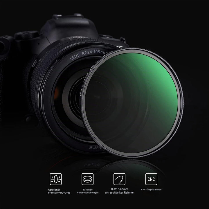 NEEWER 67mm Black Diffusion 1/4 Filter Schwarze Diffusion Träumerischer Kinoeffekt Ultradünner Kamer