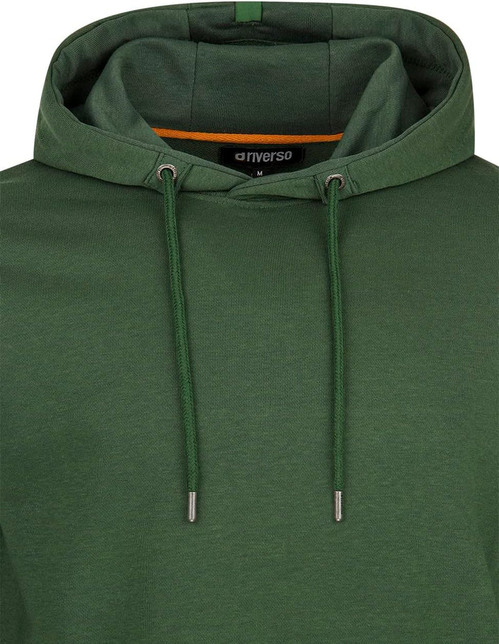 riverso Hoodie Herren RIVTheo Regular Fit Kapuzenpullover Pullover Schwarz Grau Grün Blau Rot Braun