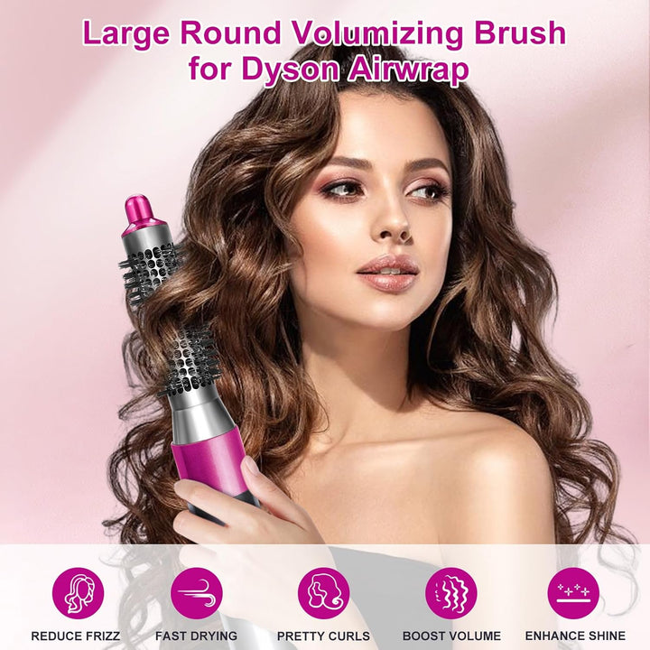 Kleine runde Volumenbürste für Dyson Airwrap HS01 HS05 Aufsatz Haarstyler-Zubehör Rose Red, Rose Red