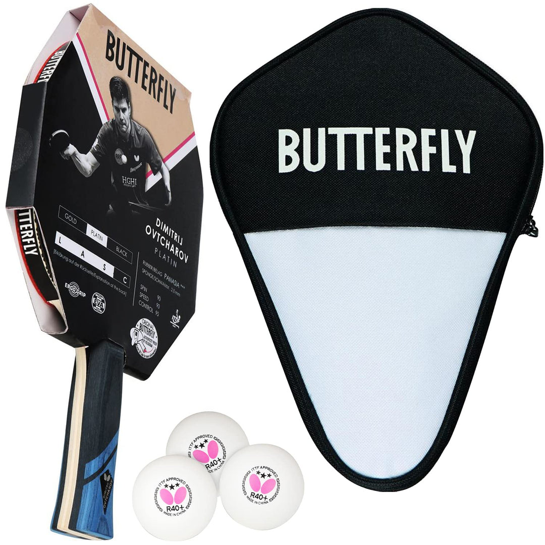Butterfly® Dimitrij Ovtcharov Platin Tischtennisschläger | Eva-Technologie | ITTF zertifizierter Pan