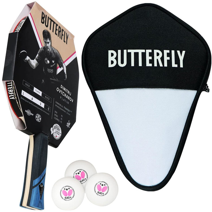 Butterfly® Dimitrij Ovtcharov Platin Tischtennisschläger | Eva-Technologie | ITTF zertifizierter Pan