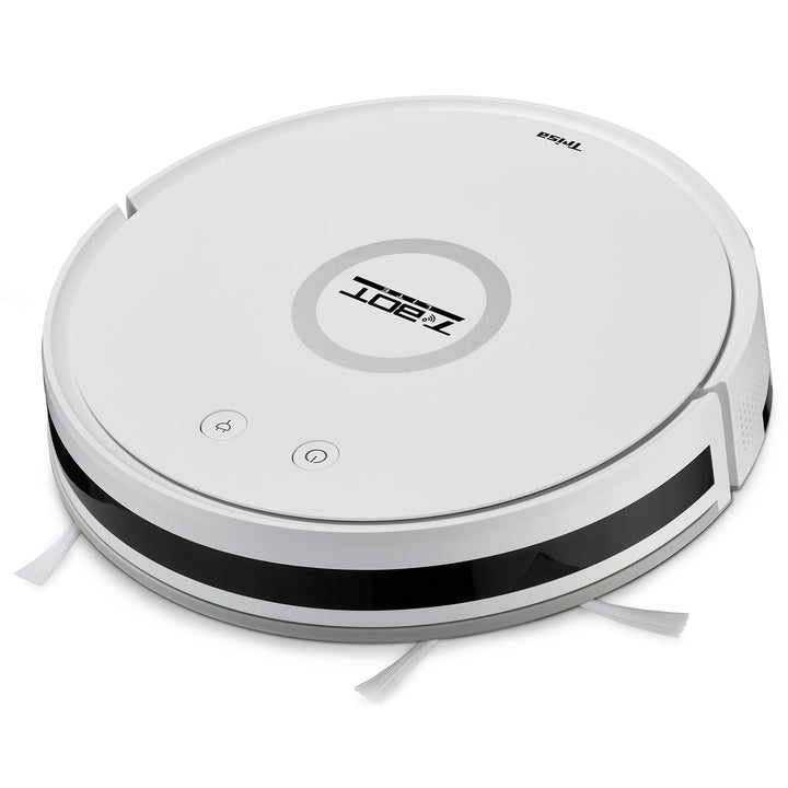 Trisa T-Bot Lite Saugroboter, 1300Pa, HEPA-Filter &amp; Magnetband-Abgrenzung | 1300 Pa Saugkraft, 90 Mi