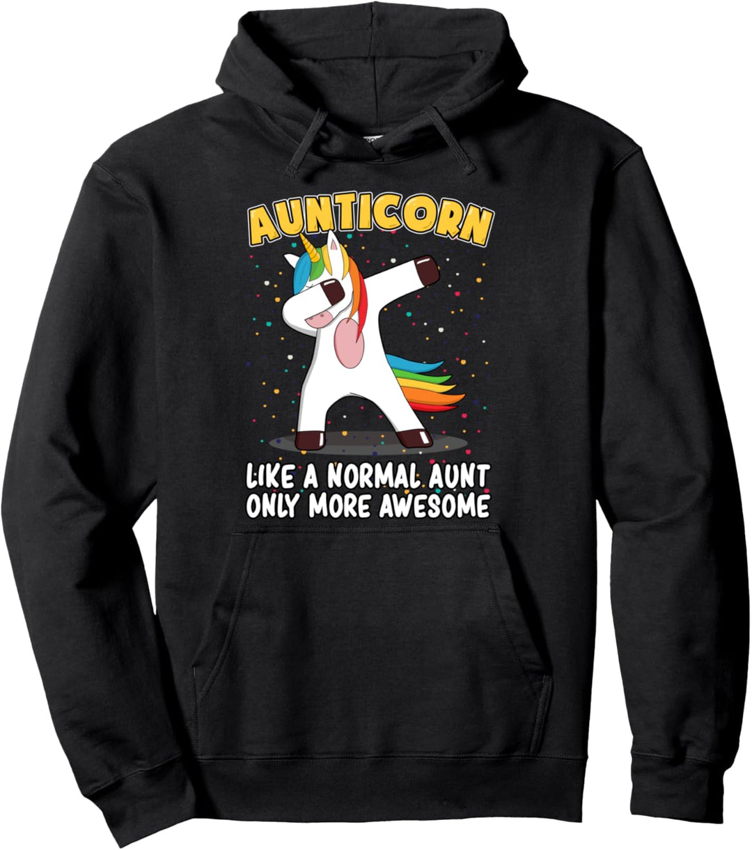Beste Patentante - Aunticorn Dabbing Unicorn Werdende Tante Pullover Hoodie
