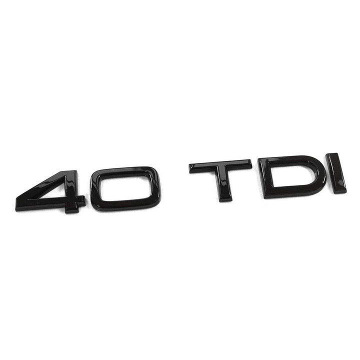40 TDI Schriftzug schwarz Tuning Exclusive Black Edition Heckklappe Emblem