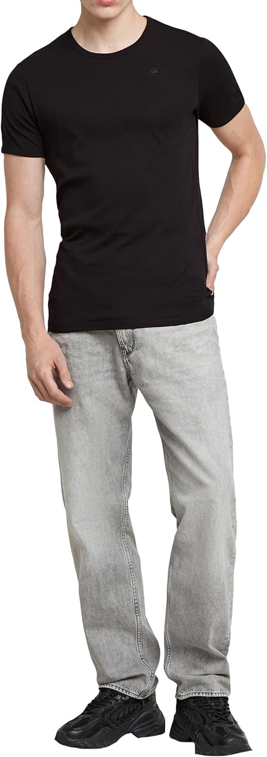 G-STAR Herren Base T-Shirt 2-Pack XXS Schwarz (Black D07205-124-990), XXS Schwarz (Black D07205-124-