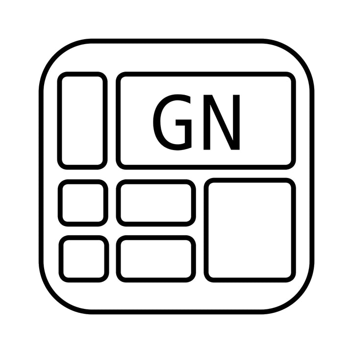 APS 82200 GN 1/2 Behälter, 32,5 x 26,5 x 6 cm, Porzellan