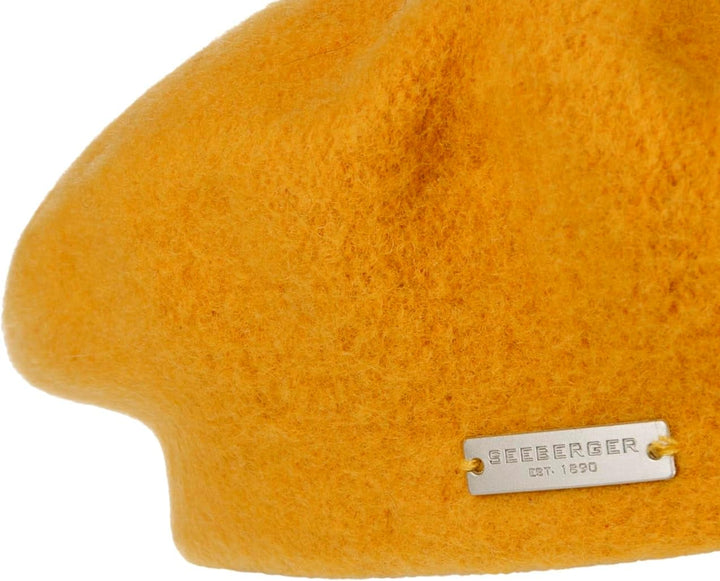 Seeberger Damenbaske Schurwolle Baskenmütze Wollbaske Winterbaske Schurwollmütze Damen - Herbst-Wint