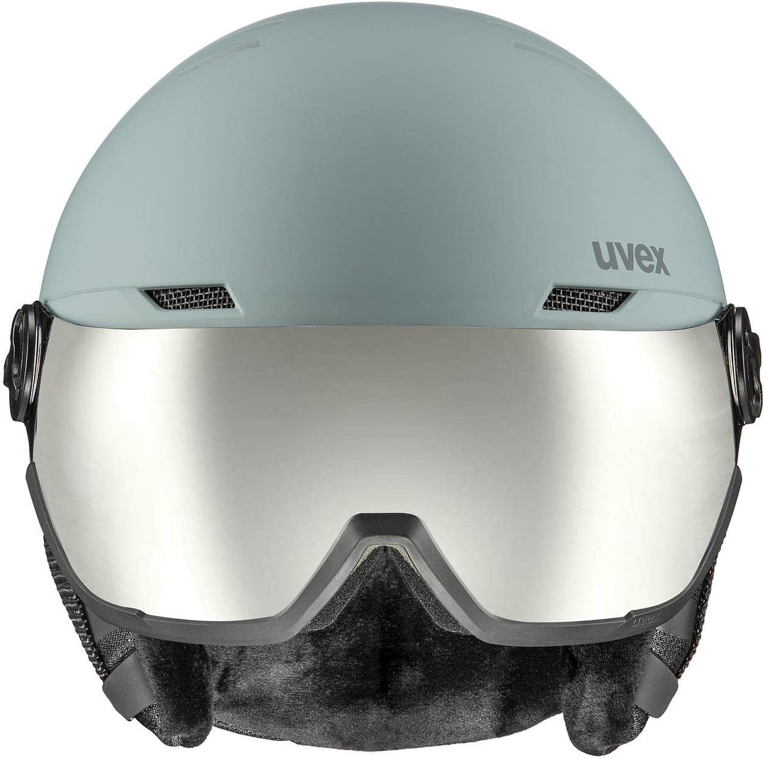 uvex Wanted Visor Visier Skihelm - Navy mat glacier - rhino matt 58-62 cm, glacier - rhino matt 58-6