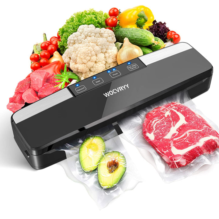 Vakuumiergerät, 6-in-1 Vakuumierer Vacuum Sealer für Sous Vide Kochen und Lebensmittel Bleiben bis z