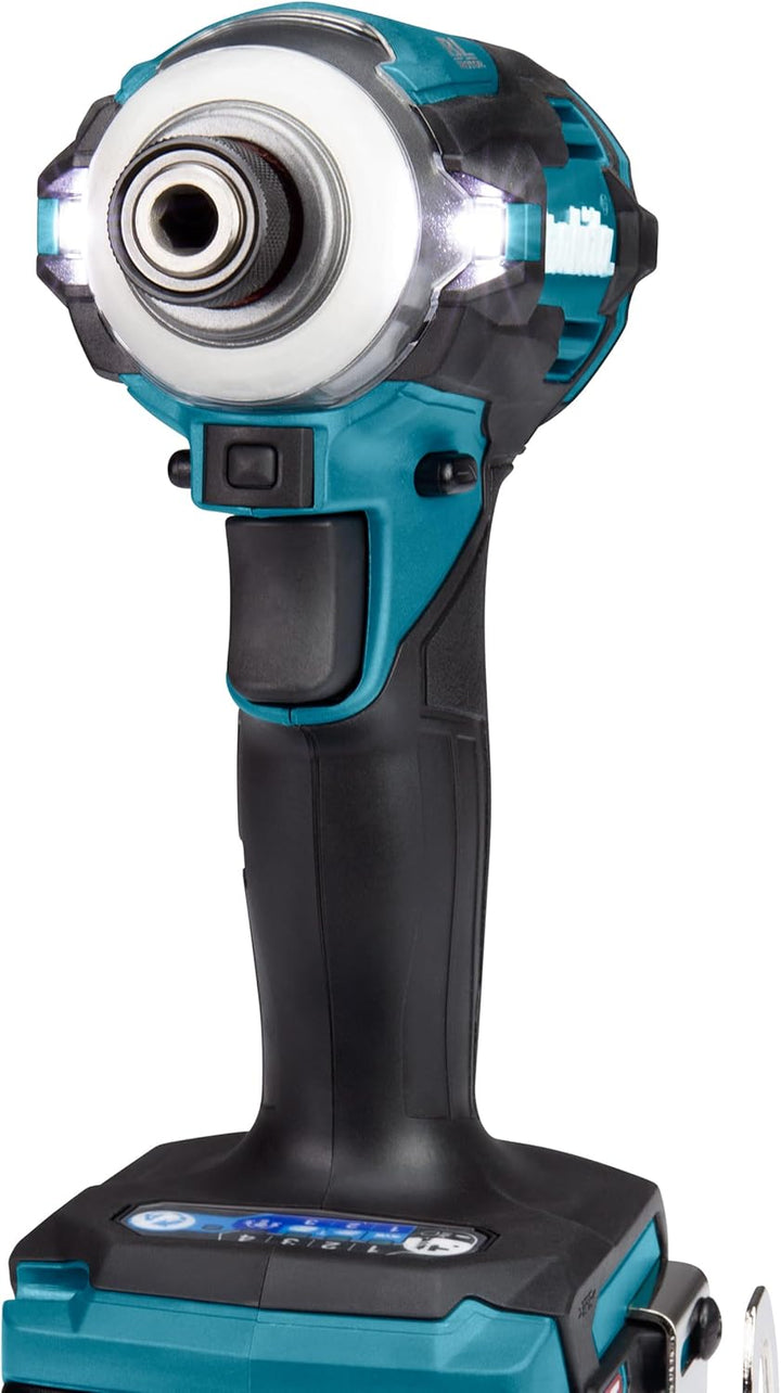 Makita TD001GD201 Akku-Schlagschrauber 40V max. / 2,5 Ah, 2 Akkus + Ladegerät im MAKPAC Petrol mit 2