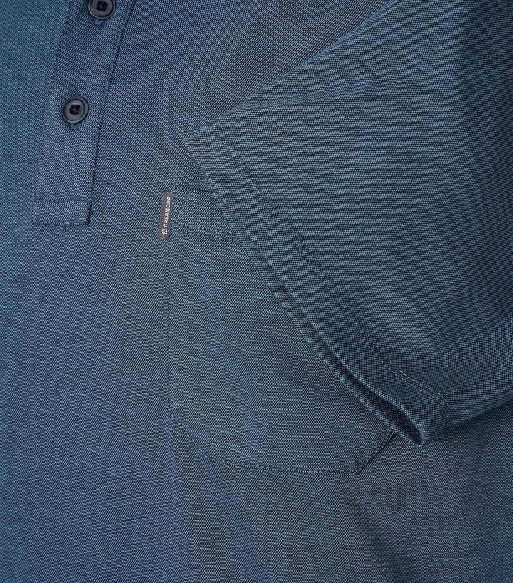 CASAMODA Polo-Shirt Uni S Türkisblau, S Türkisblau