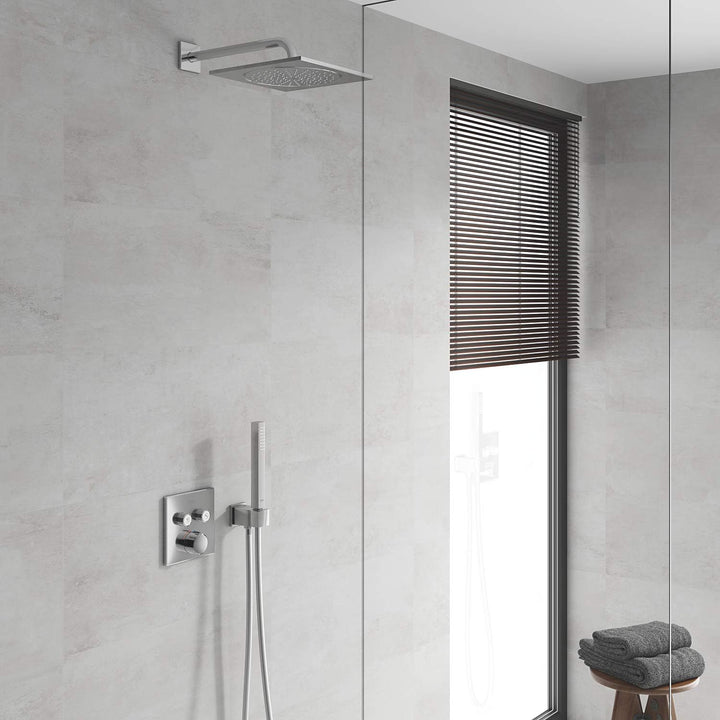 GROHE SmartControl | Thermostate - Unterputzmischer mit 2 Absperrventilen, chrom | Fertigmontageset