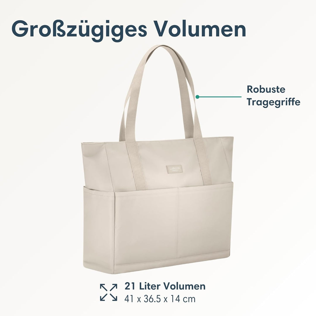 LARKSON Strandtasche Damen & Herren - Linn - Grosse Beach Bag für Strand, Schwimmbad, Pool - Tote Ba
