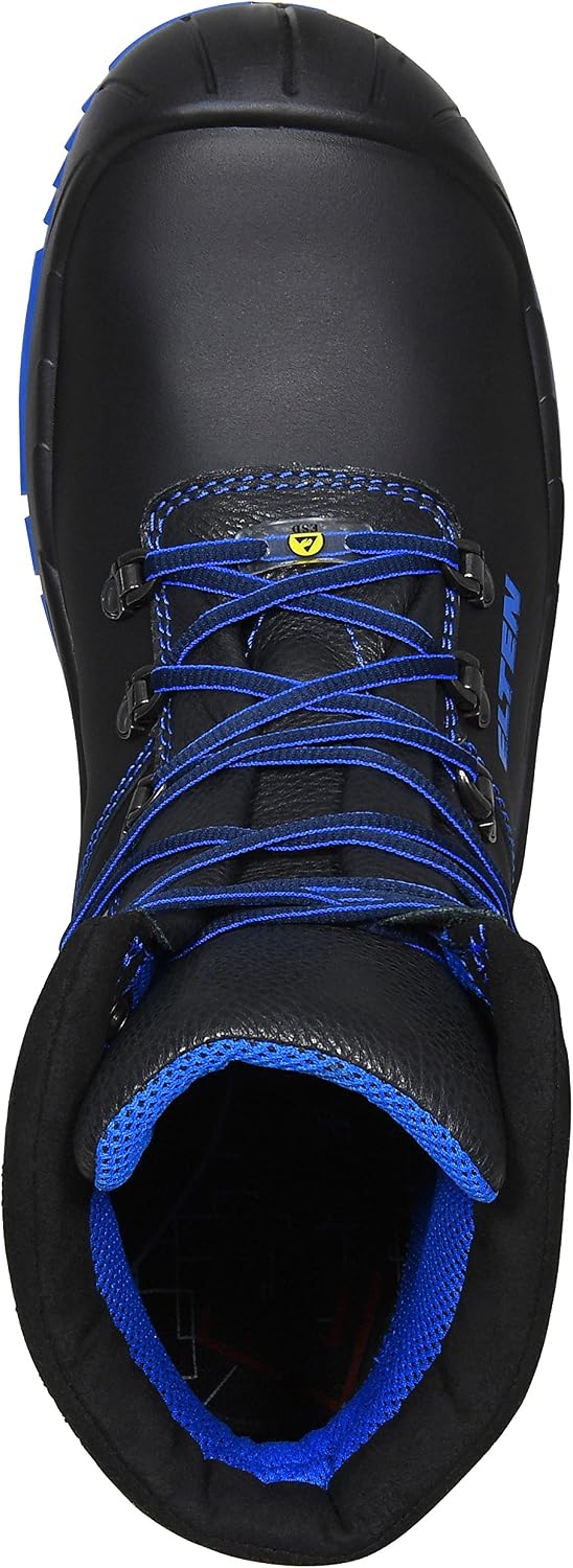ELTEN Sicherheitsschuhe ALESSIO XW Mid ESD S3, Damen und Herren, Leder, Stahlkappe, leicht, robust,