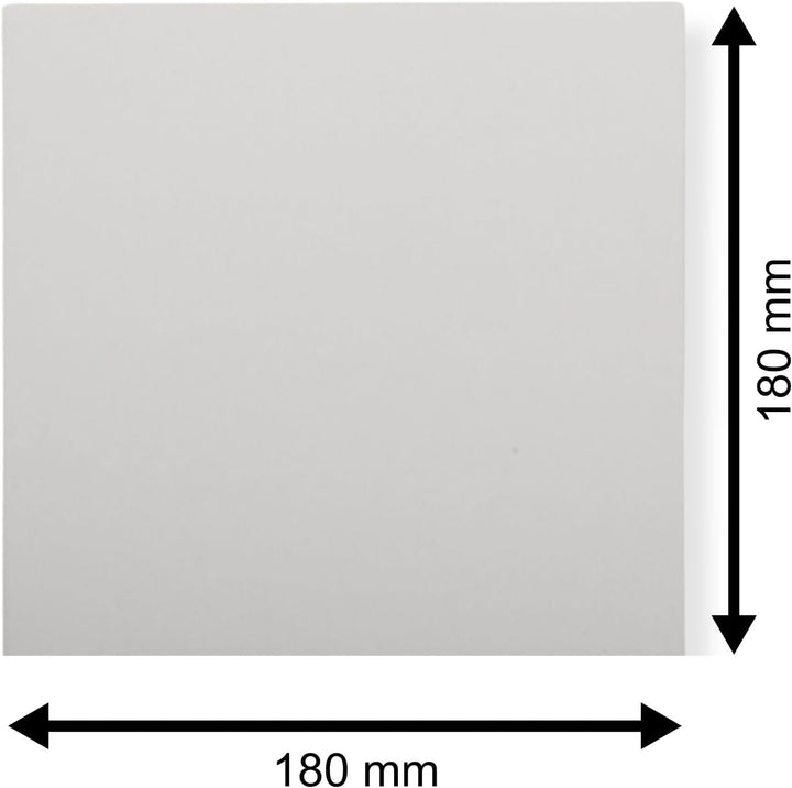 50 St. Single Deluxe Ersatz Cover 180 x 180 mm weiss für 7 Zoll Vinyl Schallplatten 300 gr. Karton o