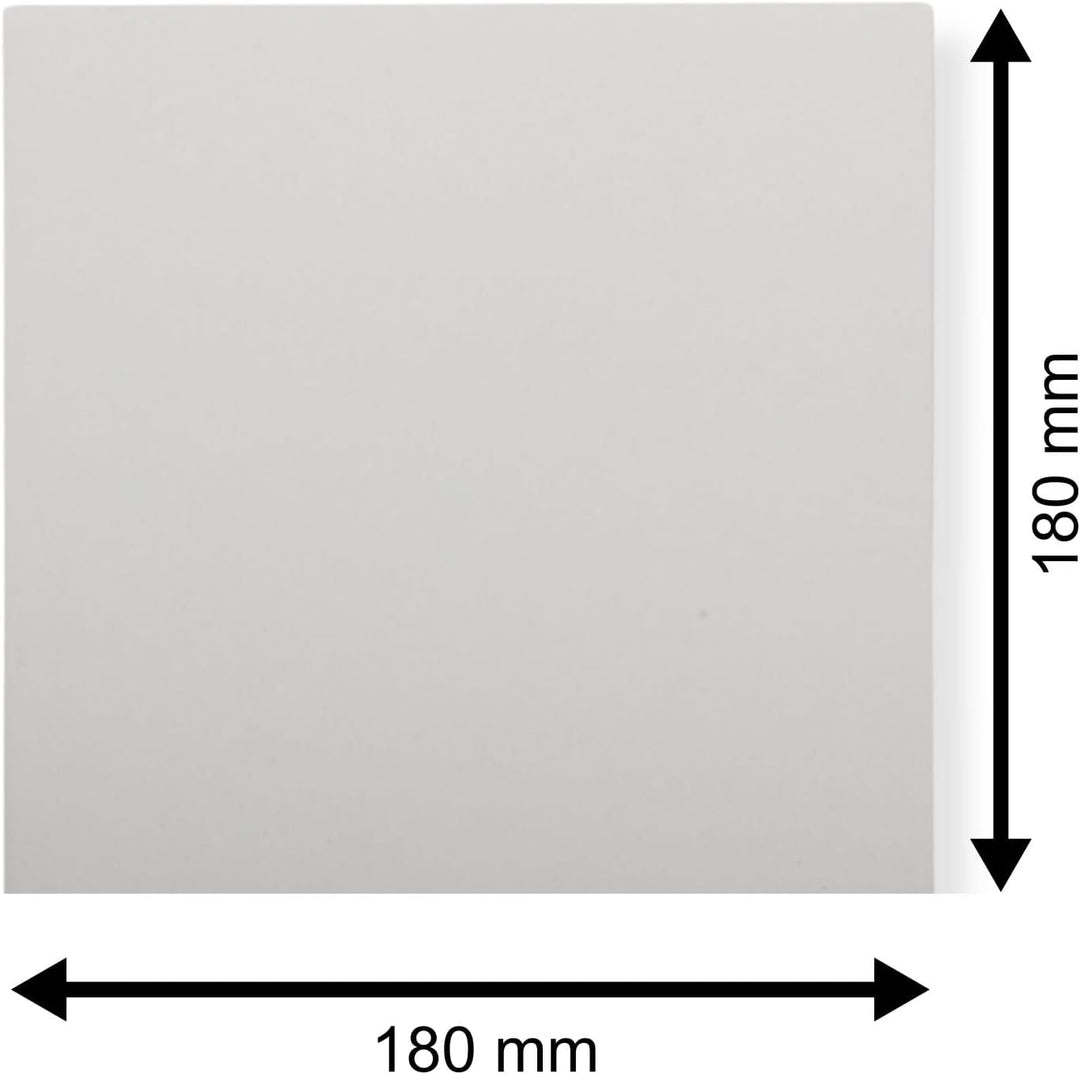100 St. Single Deluxe Ersatz Cover 180 x 180 mm weiss für 7 Zoll Vinyl Schallplatten 300 gr. Karton
