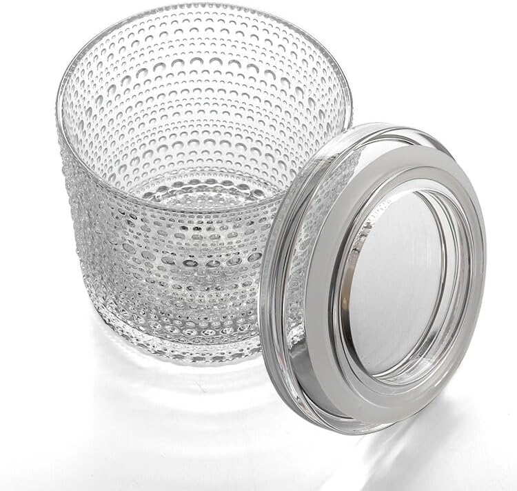 Iittala - Kastehelmi - Vorratsbehälter/Dose mit Deckel/Vorratsglas - 116x114mm - Klar