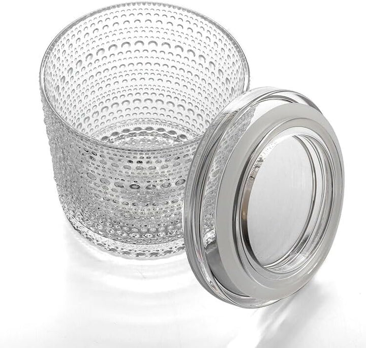Iittala - Kastehelmi - Vorratsbehälter/Dose mit Deckel/Vorratsglas - 116x114mm - Klar