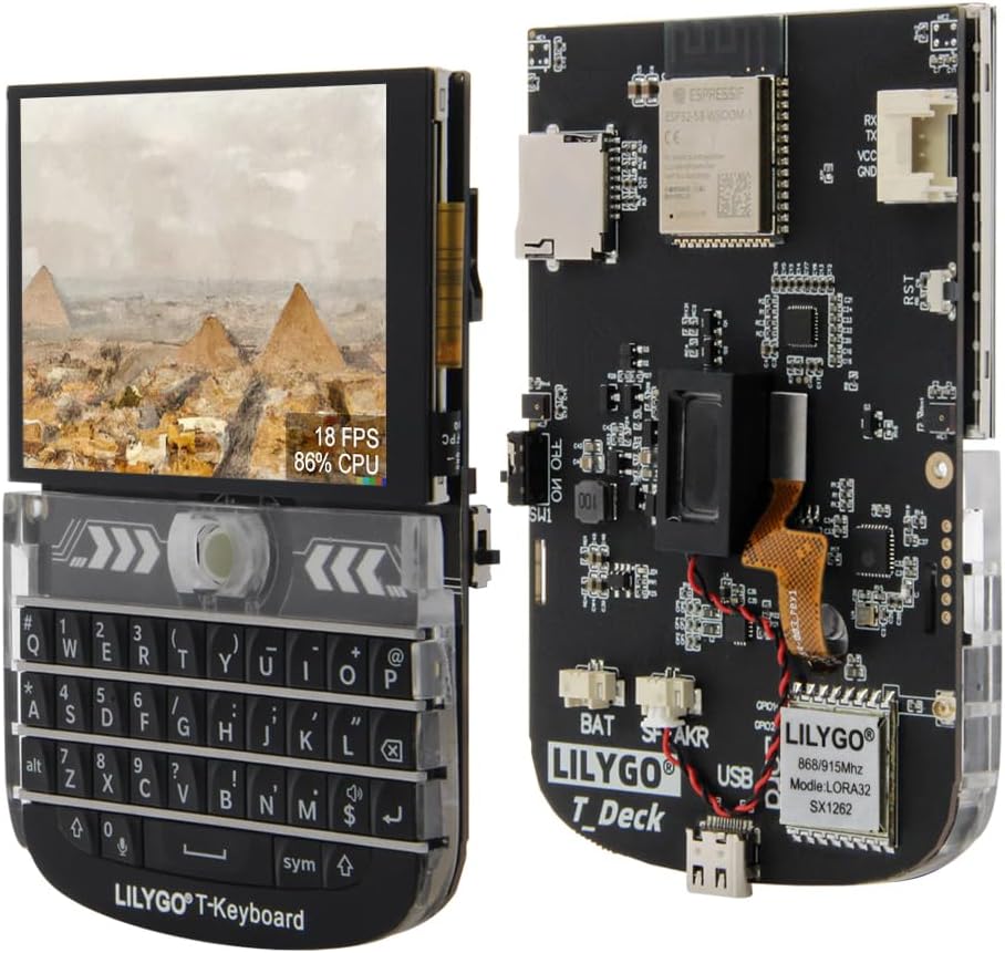 LILYGO T-Deck ESP32-S3 LoRa BLE WiFi TTGO Modul LoRaWAN Long Range Entwicklungsboard mit 2,8 Zoll LC