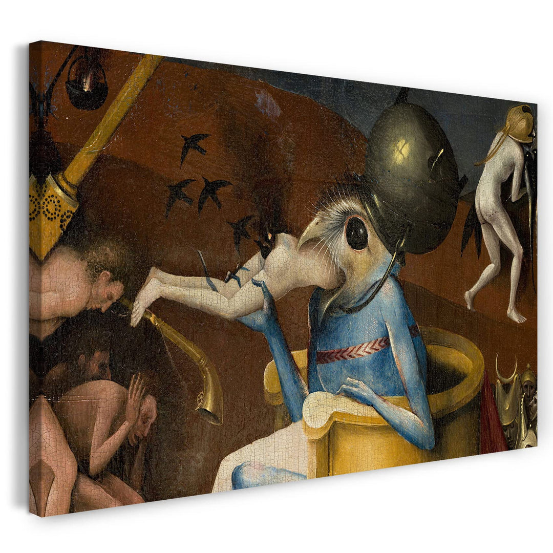Printed Paintings Leinwand (80x60cm): Hieronymus Bosch - Ausschnitt aus Garten der Lüste (I) 80x60 c