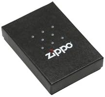 Zippo Feuerzeug 60001621 Brushed Chrome Emblem Attached Benzinfeuerzeug, Messing, royal Blue Matte,