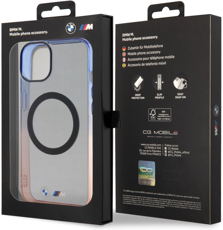 BMW BMHMP14SHTGE hülle für iPhone 14 6.1" grau hardcase Gradient Bumper
