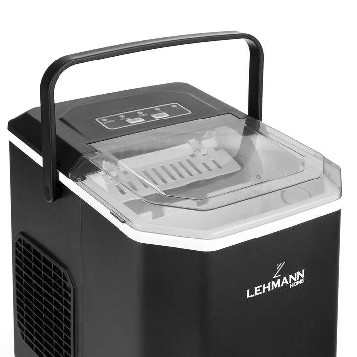 LEHMANN Eiswürfelmaschine, 9 Eiswürfel in 6–8 Minuten, 2 Grössen, 12kg in 24 Stunden, Eiswürfelmasch