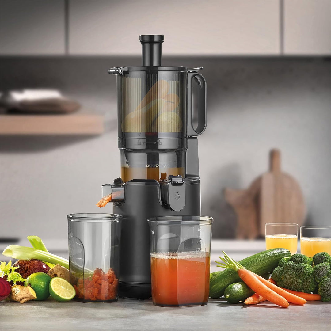 CASO Juice Fit Pro - Slow Juicer, Sanftes und schonendes Entsaften dank niedriger Umdrehungszahl (40