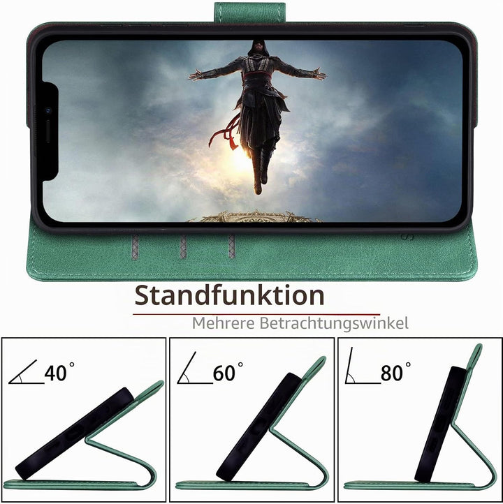 SUANPOT [RFID Schutz für iPhone 14 Plus 6.7" Hülle PU Leder Handyhülle Lederhülle Klapphülle Kartenf