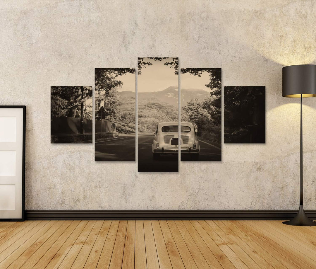 islandburner Bild auf Leinwand Old Fashioned Auto Retro Vintage Bilder Wandbilder Poster Leinwand 17
