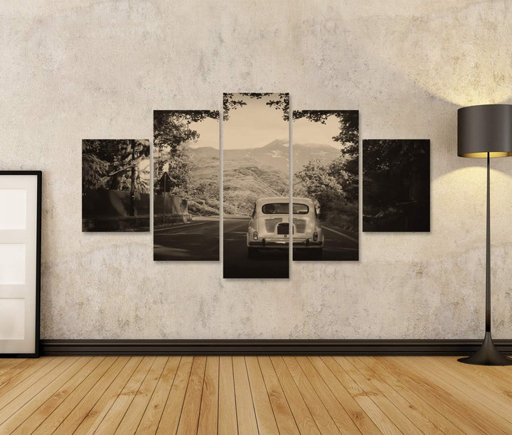 islandburner Bild auf Leinwand Old Fashioned Auto Retro Vintage Bilder Wandbilder Poster Leinwand 17