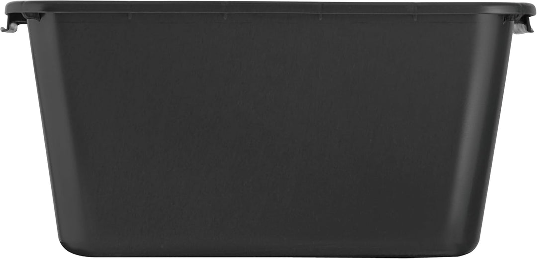 BURI 5 Stück Mörtelwanne 40 Liter Mörtelkasten rechteckig, schwarz - Baueimer Maurerkasten Mörtelküb