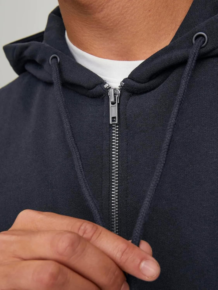 JACK &amp; JONES Jungen Jjebradley Zip Hood Noos Veste Sweat-Shirt L Black (Schwarz), L Black (Schwarz)