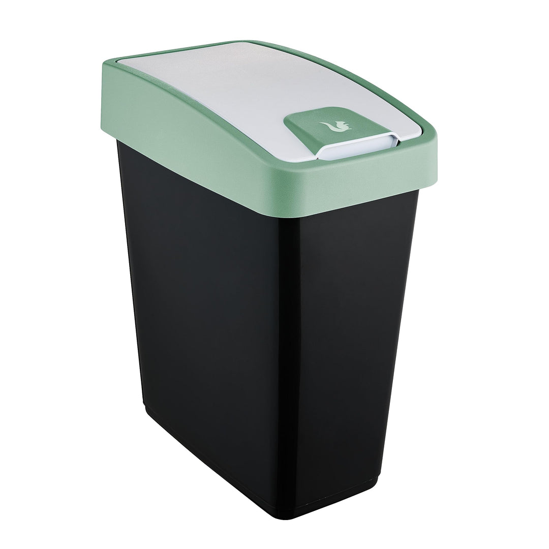 keeeper Premium Abfallbehälter mit Flip-Deckel, Soft Touch, 25 l, Magne, Nordic Green Nordic Green 2