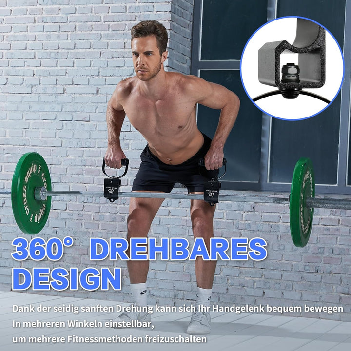 HXD-ERGO Klimmzuggriffe Rotierbar Klimmzugstange Türrahmen Klimmzug Fitness Griffe Accessoires für W