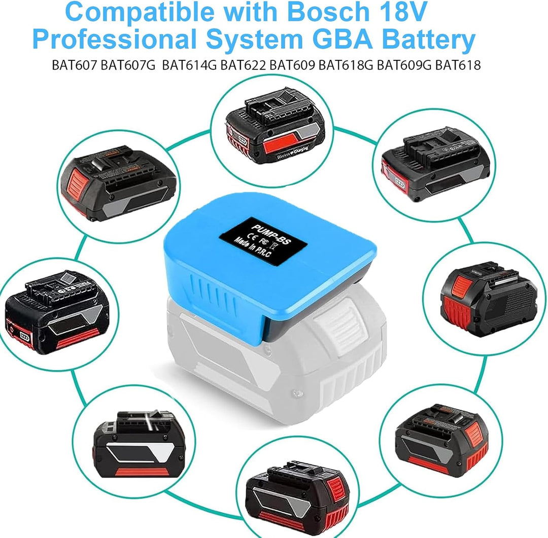 635GPH Wasserpumpe für Bosch 18V Pro System GBA Akku für Bosch GBA, für Bosch GBA