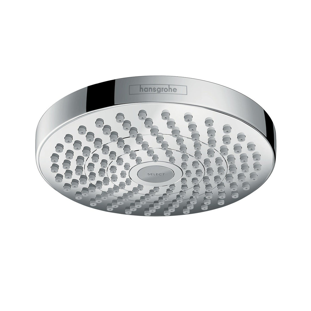 hansgrohe Croma Select S 180 Duschkopf, Kopfbrause mit 2 Strahlarten, Chrom 2 Strahlarten Chrom, 2 S