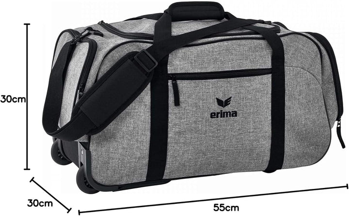 Erima Trolley Travel Trolley, grau Melange, S, 7231801 S Grau Melange/Schwarz, S Grau Melange/Schwar