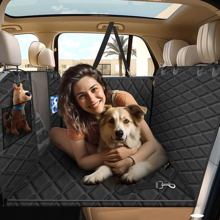 Vinstatin Auto Rückbank mit Harter Unterseite, Hundedecke Auto Rückbank Verbreitert, Autoschondecke