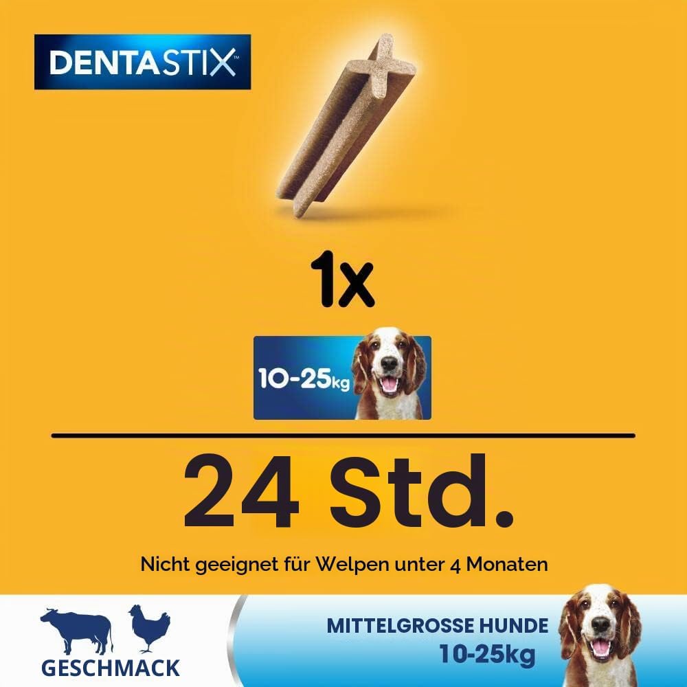 Pedigree Dentastix – Leckerlis für Hunde Moyen chien (10-25kg), Moyen chien (10-25kg)