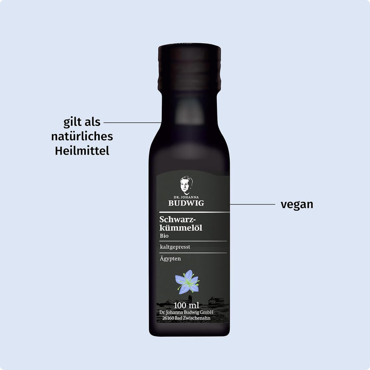 Dr. Budwig Premium Bio Schwarzkümmelöl Vorratspack gefiltert (4x 100ml) - nigella sativa - ätherisch