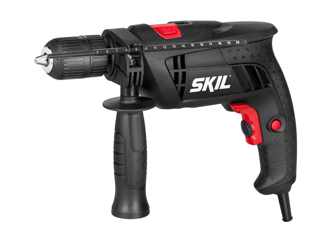 Skil Schlagbohrmaschine 6290 AA (710W, 13mm, Drehzahlvorwahl, +Tiefenanschlag, + 3 tlg. Bohrerset) I