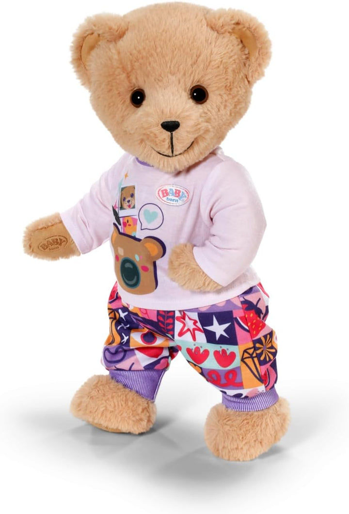 BABY Born Neugeborenen-Outfit - Langarmshirt, Hose &amp; Jacke mit Teddyohren - Hochwertiges Puppenzubeh