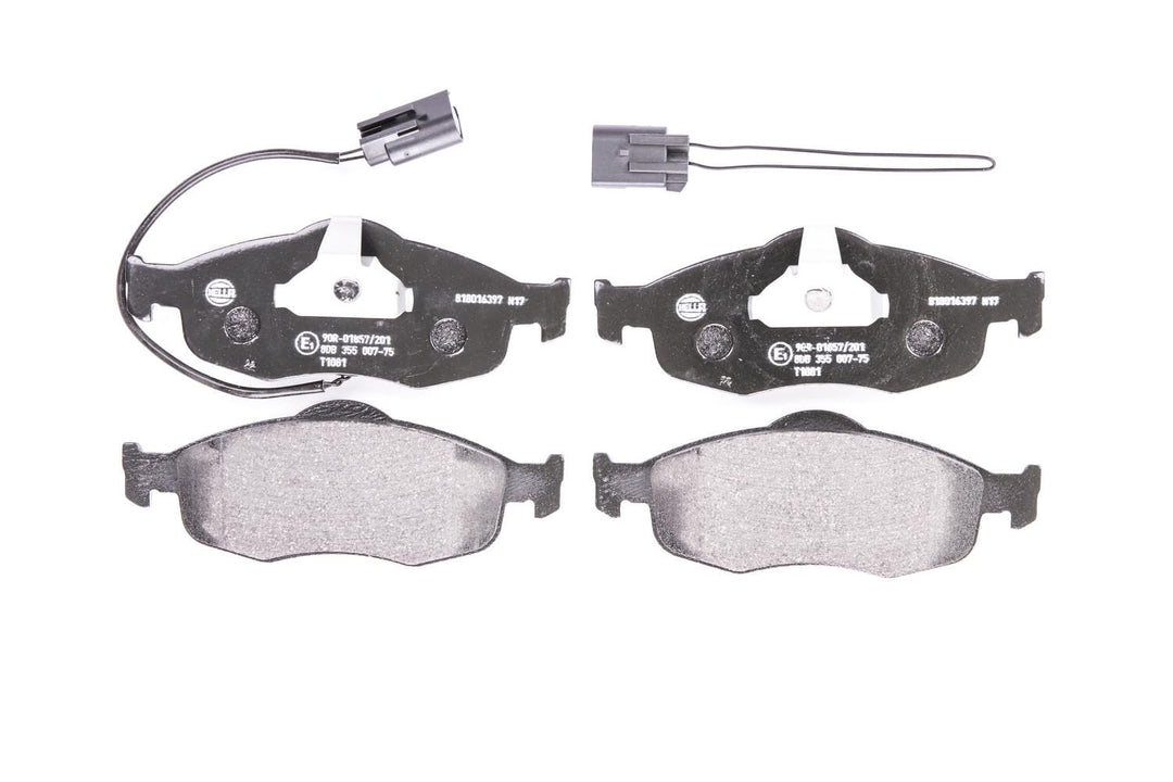 HELLA PAGID 8DB 355 007-751 Bremsbelagsatz - T1081 - Dicke/Stärke: 18.5mm - Bremssystem: Teves - mit
