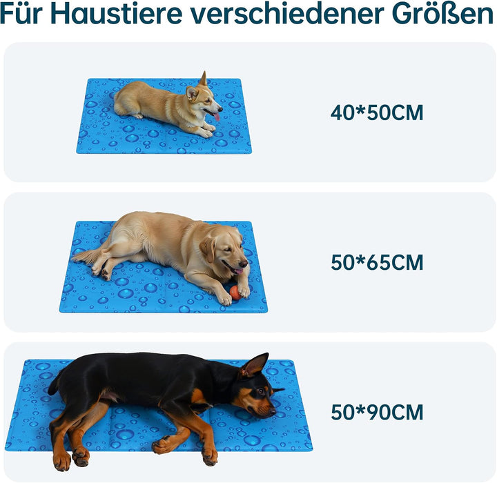 Selbstkühlende Kühlmatte Hund aus hautfreundlichem Gel, Kühlmatte Katze für entspannte Sommertage, p